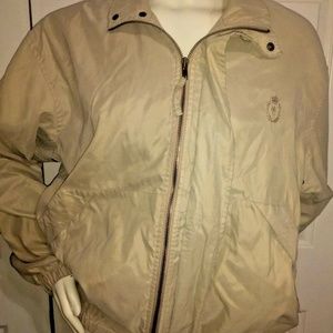 Chaps Ralph Lauren Mens Zip jacket Medium M Khaki